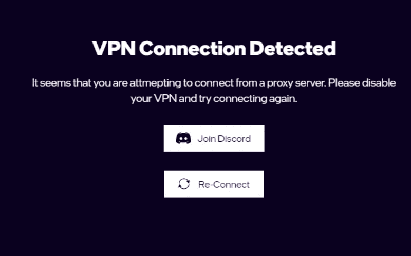 a vpn connection is detected on your mobile device
